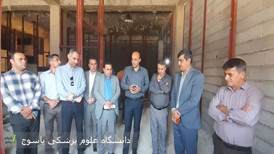 بازدید-فرماندارچرام-،-معاون-توسعه-و-مدیر-شبکه-بهداشت-از-بیمارستان-در-حال-ساخت-چرام