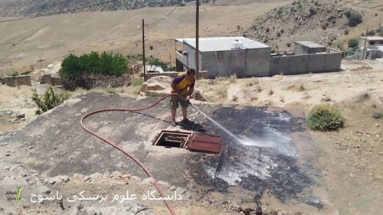 شستشو-و-لایروبی-مخزن-آب-شرب-روستای-ده-بزرگ-شهرستان-باشت